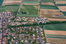 Aerial view of New development area K2 in Kandel in the state Rhineland-Palatinate, Germany