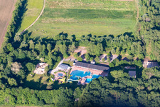Forest swimming pool in Kandel in the state Rhineland-Palatinate, Germany