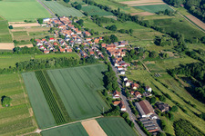 Oblique view of Hergersweiler in the state Rhineland-Palatinate, Germany