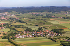 Barbelroth in the state Rhineland-Palatinate, Germany from above