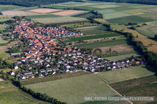 Drone image of Erlenbach bei Kandel in the state Rhineland-Palatinate, Germany