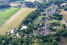 Aerial photograpy of Semur-en-Vallon in the state Sarthe, France
