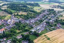 Aerial photograpy of Coudrecieux in the state Sarthe, France