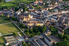 Aerial view of Castle of Bouloire in Bouloire in the state Sarthe, France