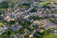 Aerial view of Bouloire in the state Sarthe, France