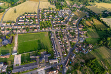 Aerial view of Association Sportive de Thorigné in Thorigné-sur-Dué in the state Sarthe, France