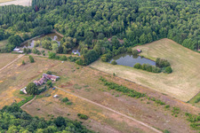 Oblique view of Dollon in the state Sarthe, France