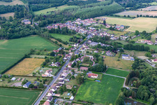 Semur-en-Vallon in the state Sarthe, France out of the air