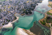 Aerial view of The Star in Plobannalec-Lesconil in the state Finistere, France