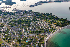 Aerial view of Loctudy in the state Finistere, France