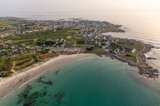 Pors Carn Beach in the district St-Guenole-St Pierre in Penmarch in the state Finistere, France