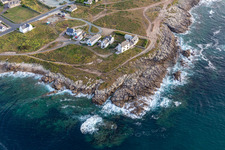 Aerial photograpy of District St-Guenole-St Pierre in Penmarch in the state Finistere, France