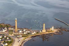 Phare d'Eckmühl and the Old Lighthouse of Penmarch in Penmarch in the state Finistere, France