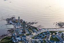 Phare d'Eckmühl and the Old Lighthouse of Penmarch in the district St-Guenole-St Pierre in Penmarch in the state Finistere, France