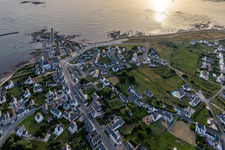 District St-Guenole-St Pierre in Penmarch in the state Finistere, France out of the air