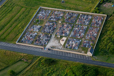 Cemetery in the district St-Guenole-St Pierre in Penmarch in the state Finistere, France