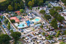 Aerial photograpy of Campings Anwb, Yelloh village Camping La Plage in the district Penmarc'h-Kerity in Penmarch in the state Finistere, France