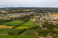 Plobannalec-Lesconil in the state Finistere, France from the plane