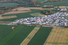 Oblique view of District Höll in Dingolfing in the state Bavaria, Germany