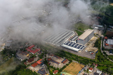 Aerial photograpy of Einhell Germany AG in Landau an der Isar in the state Bavaria, Germany