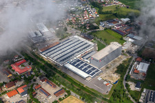 Oblique view of Einhell Germany AG in Landau an der Isar in the state Bavaria, Germany