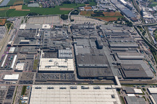 BMW Plant 2.40 in the district Höfen in Dingolfing in the state Bavaria, Germany out of the air
