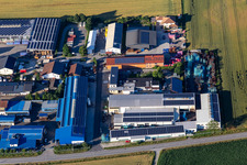 Schreinerstraße commercial area with Voggenreiter GmbH and Lohr GmbH in the district Niederreisbach in Reisbach in the state Bavaria, Germany