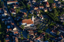St. George at the Cemetery in Arnstorf in the state Bavaria, Germany
