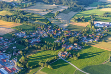 Village view from the southwest in the district Schmiedorf in Roßbach in the state Bavaria, Germany