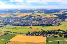 View of the town from the northeast in Frontenhausen in the state Bavaria, Germany