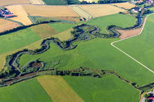 Meander of the Vils at Frontenhausen in the district Biegendorf in Frontenhausen in the state Bavaria, Germany