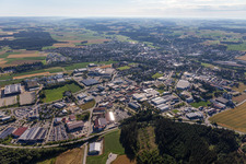 Landshuter Straße industrial area in Vilsbiburg in the state Bavaria, Germany