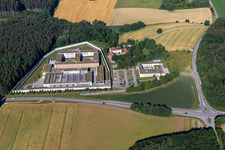 Aerial photograpy of Correctional facility Landshut in the district Altenbach in Landshut in the state Bavaria, Germany