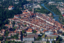 New Town and Old Town Landshut in Landshut in the state Bavaria, Germany