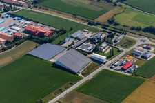 Neufahrn-Süd industrial estate with Berzl Staircase Construction in the district Neufahrn in  NB in Neufahrn in Niederbayern in the state Bavaria, Germany