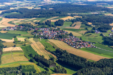 Aerial photograpy of District Lengthal in Moosthenning in the state Bavaria, Germany
