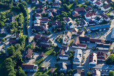 Aerial view of District Piering in Salching in the state Bavaria, Germany