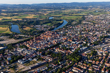 Oblique view of Straubing in the state Bavaria, Germany