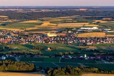 Aerial photograpy of Geiselhöring in the state Bavaria, Germany