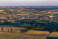 Oblique view of Geiselhöring in the state Bavaria, Germany
