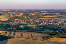 Geiselhöring in the state Bavaria, Germany from above