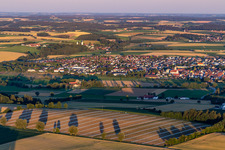 Geiselhöring in the state Bavaria, Germany out of the air