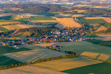 Aerial view of District Sallach in Geiselhöring in the state Bavaria, Germany