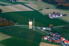 Water tower at Tunding in the district Tunding in Mengkofen in the state Bavaria, Germany