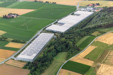 Logistics center on Dingolfinger Straße in the district Unterhollerau in Moosthenning in the state Bavaria, Germany