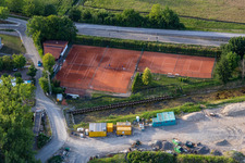 Aerial view of TC 1983 eV Leimersheim in Leimersheim in the state Rhineland-Palatinate, Germany