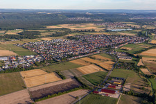 District Neuthard in Karlsdorf-Neuthard in the state Baden-Wuerttemberg, Germany out of the air