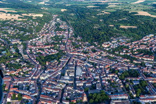 City from the west in Bruchsal in the state Baden-Wuerttemberg, Germany