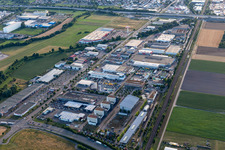Am Mantel industrial area in Bruchsal in the state Baden-Wuerttemberg, Germany