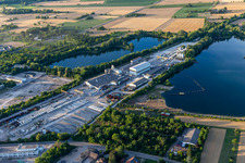 BERDING BETON GmbH between Schäfersee and Vettersee in the district Rheinsheim in Philippsburg in the state Baden-Wuerttemberg, Germany